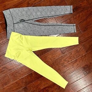 2 pair of long athletic leggings.